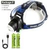 XHP180 2000 000LM Самый яркий светодиодный налобный фонарь с масштабируемой головкой, фонарик, лампа, USB-перезаряжаемый фонарик для кемпинга