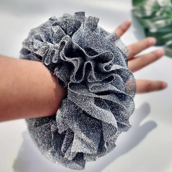 Flower Shape Hair Tie High Elastic Headwear Big Shining Hair Rope Hair Accessories