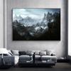 Wall Art Skyrim Map Elder Scrolls Game Vintage Posters And Prints Canvas Painting For Living Room Home Decoracion Hogar Moderno No Frame