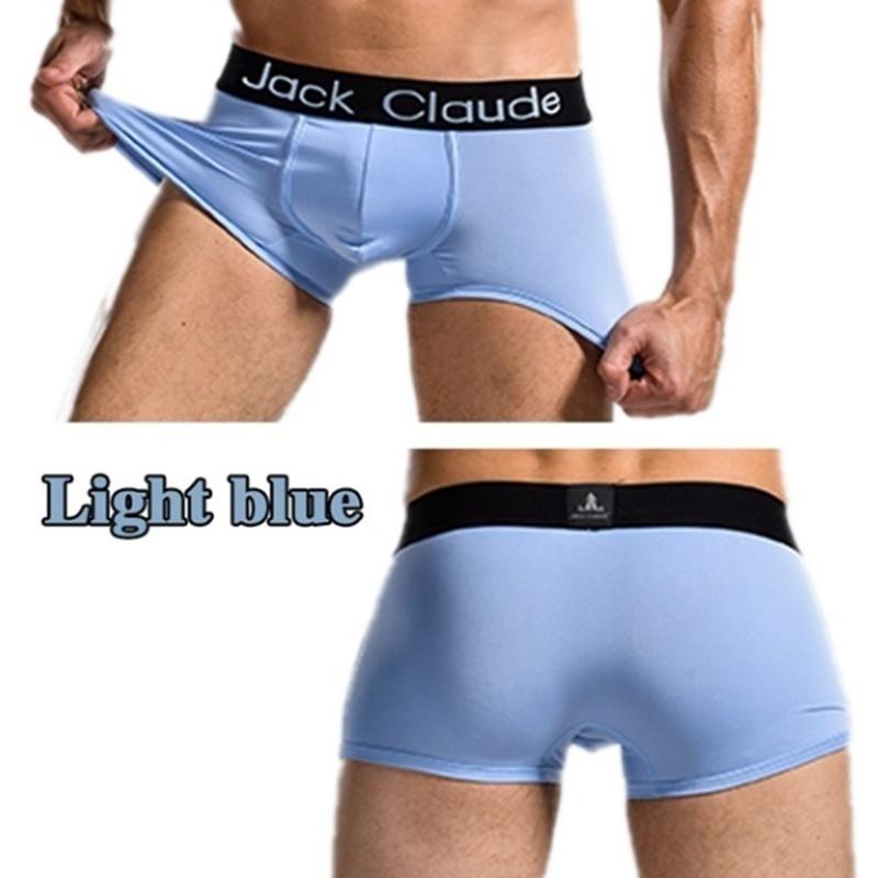 5 шт., мужские шорты-боксеры, супер дышащие шелковые трусы-боксеры, U-образные шорты-боксеры с выпуклой сумкой, уютное нижнее белье