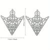 5 Pairs of Vintage Triangle Shirt Collar Pin Hollow Metal Needle Brooch for Women Men Lapel Pin Clothes Decor