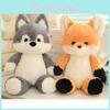 Adorable Fox And Wolf Plush Toys Soft And Cuddly Cartoon Animal Pillows For Kids
