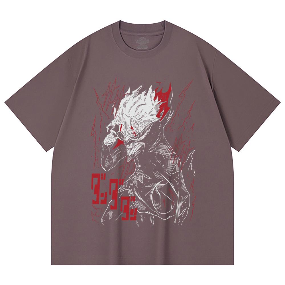 230 Gsm 100% Cotton Dandadan V28 Okarun Print Unisex Heavy Cotton T Shirt