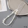 Korean Love Heart Beaded Phone Chain & Keychain Set for Women