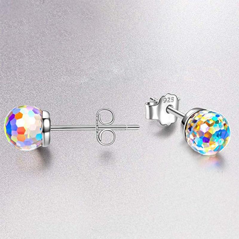 Colorful Crystal Rhinestone Ball Earrings