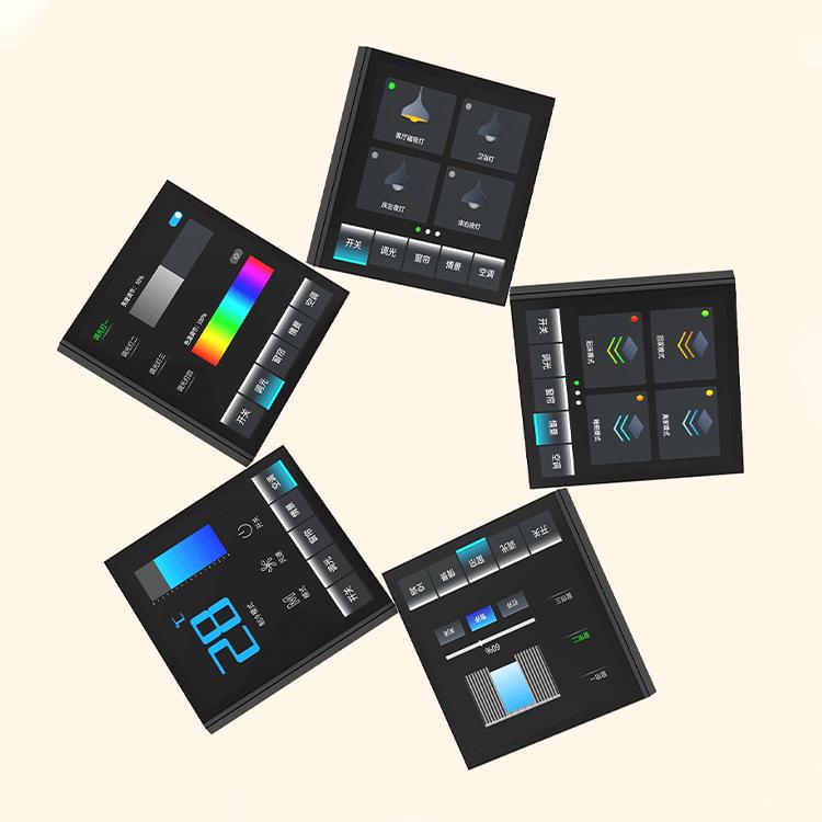 Graffiti 4" Smart Touch Screen with 4-Way Relay Switch & Offline Voice Control
