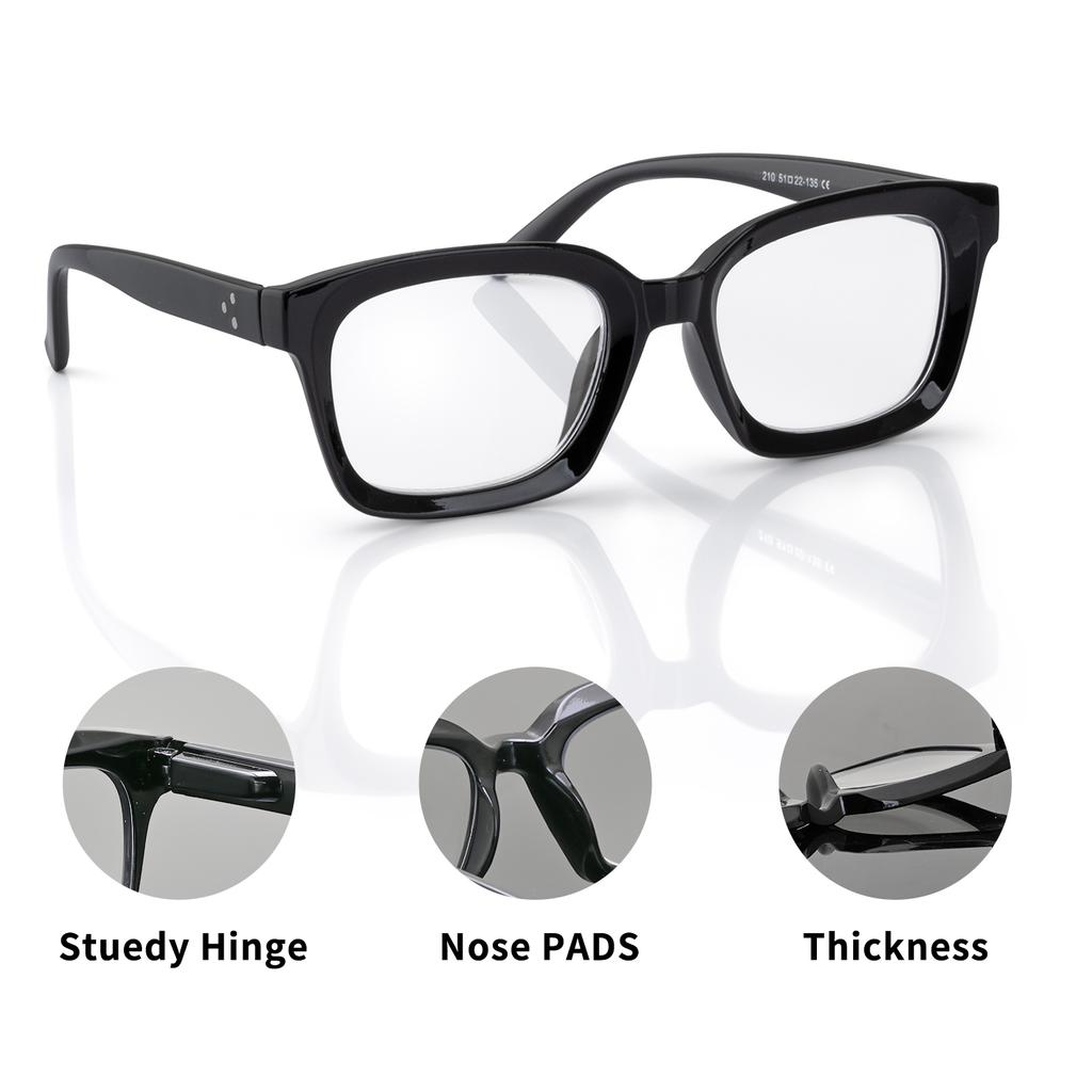 2pcs VOPHA Anti Blue Light Square Prescription Spectacles Women Men Spring Leg Farsightedness Glaasses +0.5 +1.0 To +3.0