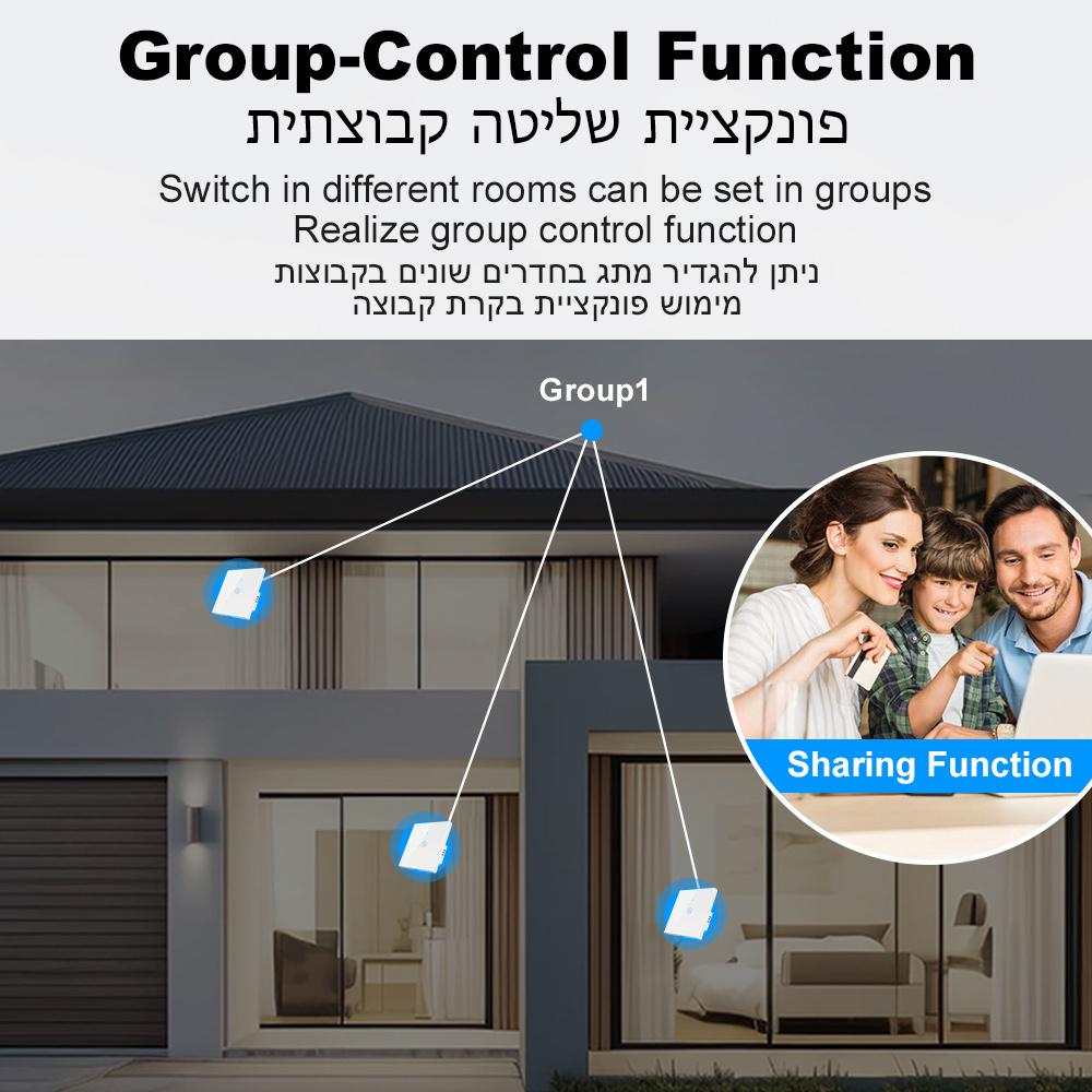 Tuya WiFi Smart Water Heater Switch 20A/40A High Power Touch Wall Panel with APP Remote Timer and Voice Control for Boiler AC Alexa Google