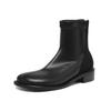Krazing Po Microfiber Winter Round Toe Size 33 Chelsea Boots Size 43 Zipper Low Heels Vintage Ankle Boots