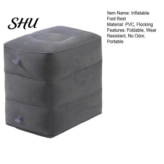 Portable Leg Rest Inflatable Airplane Foot Height Adjustable Wear Resistant Super Travel Pad Soft Widely Used Folding Chair Extender Support