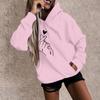 Women's Fashion Casual Fun Print Hooded Sweatshirt Loose Sports Tops Pullover