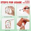 1set 80pcs 4 styles Printed Paper Thank You Gift Tags Rectangle Mixed Shapes 7.7x5.1cm Hole: 5mm 20pcs/style