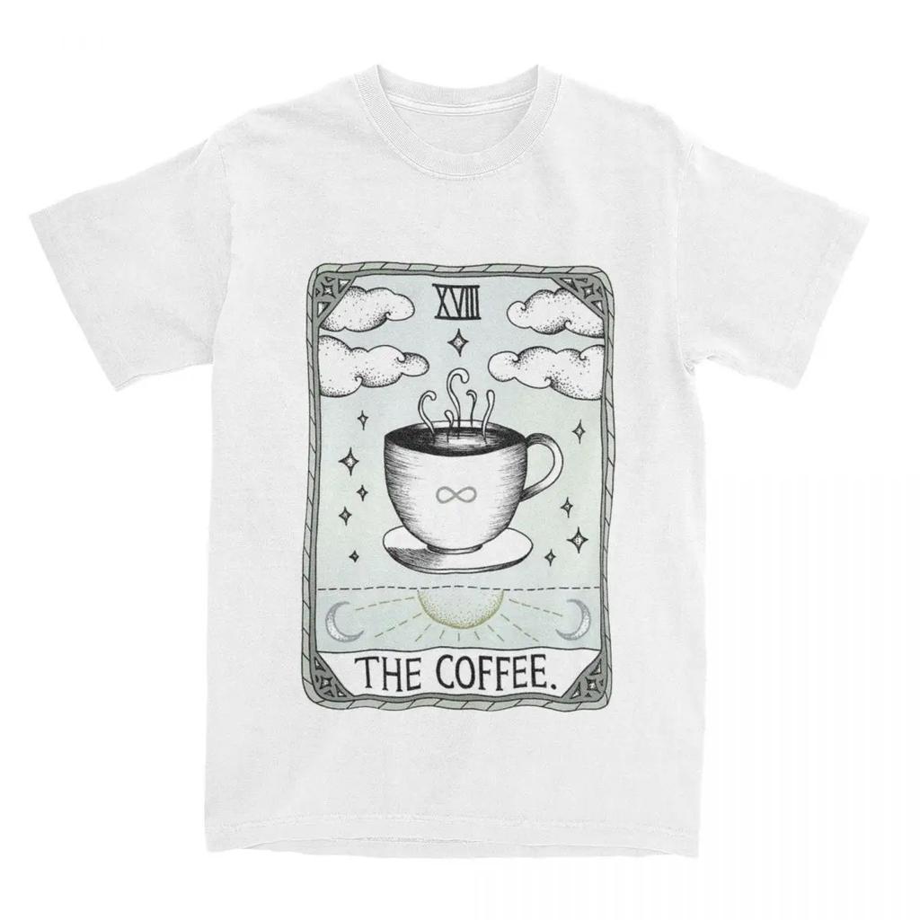 Карта Таро Любитель Кофе Одежда Футболка Мужчины Женщины Кофеин Юмор Взрослые Топы