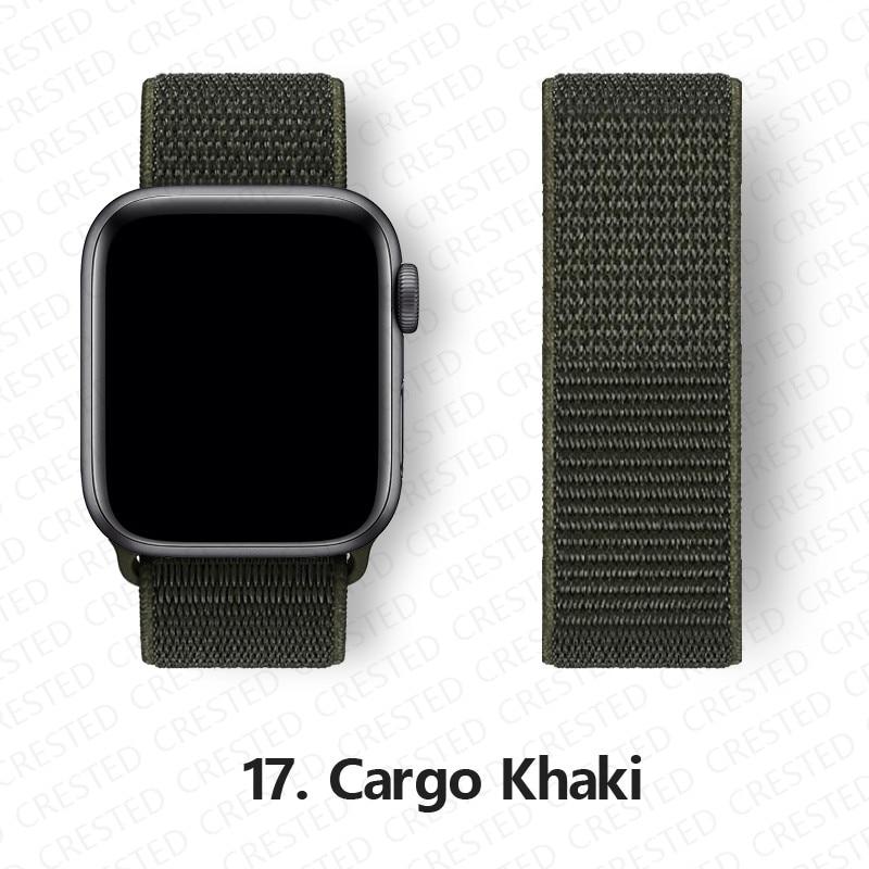 Нейлоновый ремешок для Apple, ремешок для часов 44 мм, 40 мм, 42 мм, 38 мм, браслет для умных часов, ремень, спортивный браслет-петля, iWatch series 3, 4, 5, 6, se, ремешок