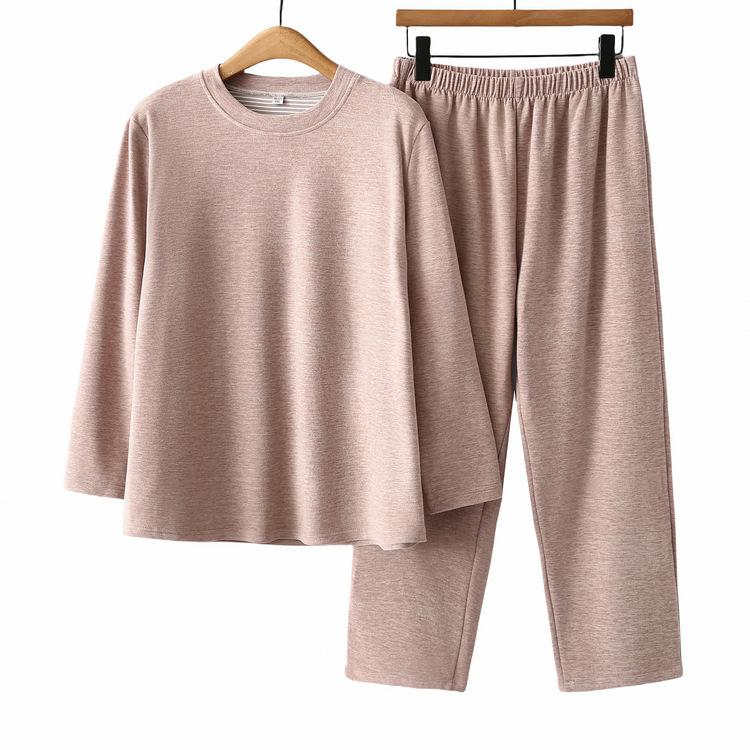 Осенне-зимний женский осенний костюм с брюками, теплый базовый комплект из двух предметов для мамы среднего возраста, костюм для бабушки среднего и пожилого возраста