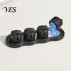 Data Cord Organizer Magnetic Cable Holder, 4 Slot Desk Management, Soft USB Holder Line Clips, Adhesive Wire Fixer for Office Home