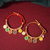 Hand-Woven Pan Chang Knot Bracelet with Five Gods of Wealth Tag, Suitable for Hanging On Thangka or As a Versatile Braided Hand Rope.