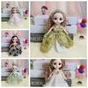 Подвижные суставы 17 см BJD кукла для девочек Большой подол юбки 3D глаза Мини кукла игрушки Подарки для девочек