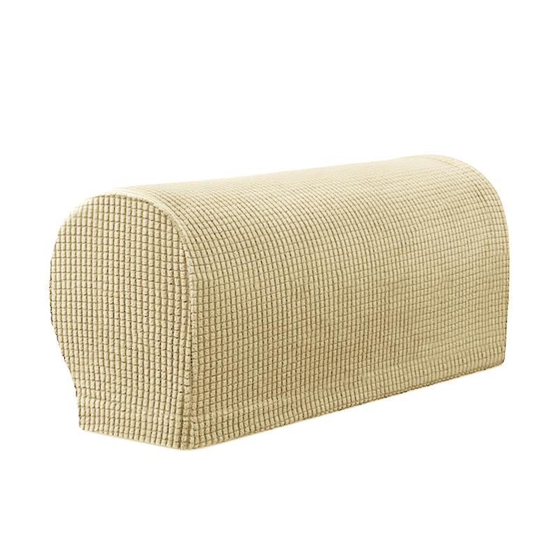 Эластичный чехол на подлокотник дивана Мербау - Утолщенный, Нескользящий, Ткань однотонной расцветки