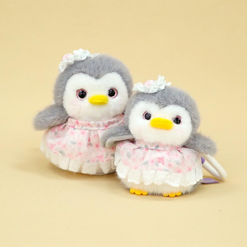 Cute truant penguin doll pendant keychain plush toy children's bag pendant couple gift little penguin
