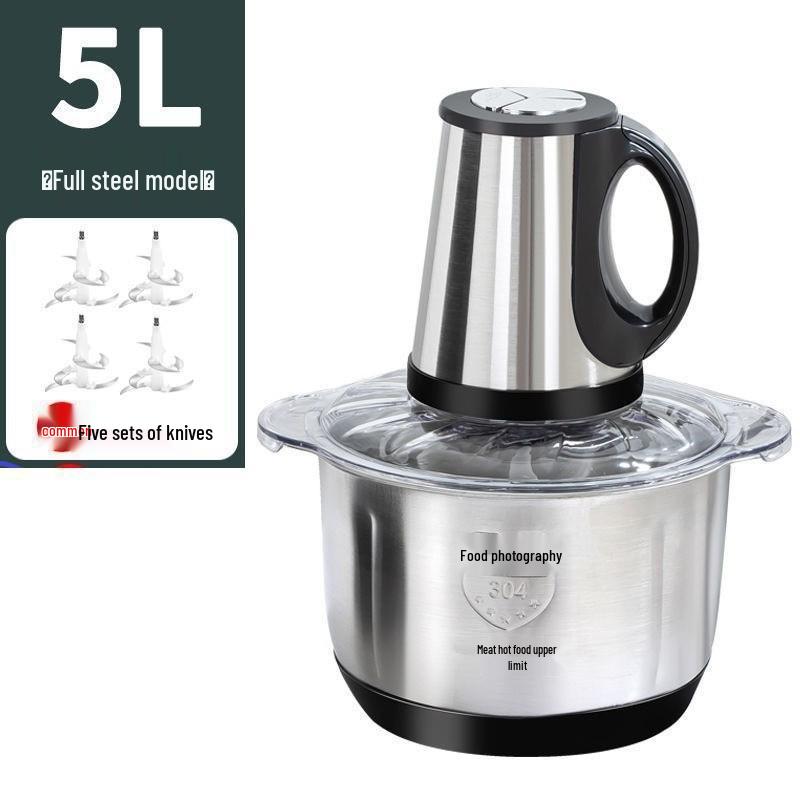 Upgraded Electric Meat Grinder & Dough Mixer with Blender and Chili Grinder Functions