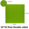 Single Double Sided Building Plates 32X32 16X16 16X32 Dots Diy Simulated Scene Building Block Base Compatible With Major Brands