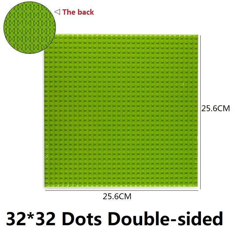 Single Double Sided Building Plates 32X32 16X16 16X32 Dots Diy Simulated Scene Building Block Base Compatible With Major Brands