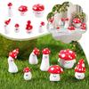 Cartoon Miniature Cute Red Mushroom Micro Landscape For Home Ornaments Gardening Desktop Access V3C1