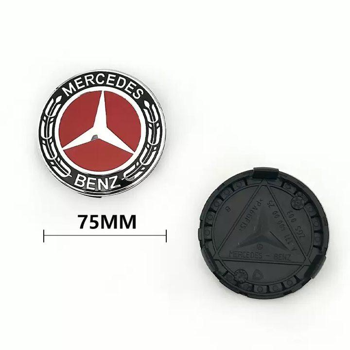 SRGK3 75mm 4pcs car wheel hub center cover replacement badge suitable for Mercedes Benz W203 W205 W204 W221 W222 W220 W212 W211 W210 W