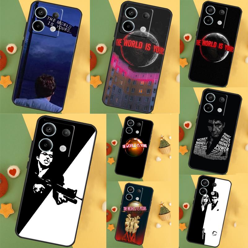 Чехол Scarface The World Is Yours для Xiaomi Redmi Note 13 Pro 12 11 9 10 9S 10S 11S 12S Redmi 12 13 10C 12C 13C