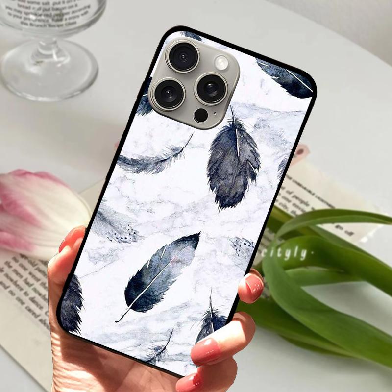 Popular Patterns For iPhone 15 Plus Case On iPhone15 Soft Silicone TPU Phone Cover For iPhone 15 Pro Max Protector Coque Funda