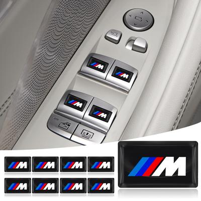 2/10 шт. Эмблема M ЛОГОТИП из углеродного волокна Наклейки 3D на руль для автомобиля M X5 X6 E90 E92 E93 F20 F21 F30 F31 F32 E60 E46 POWER