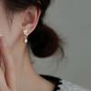 Модные Серьги-Бабочки с Жемчугом в Стиле Легкая Роскошь для Женщин