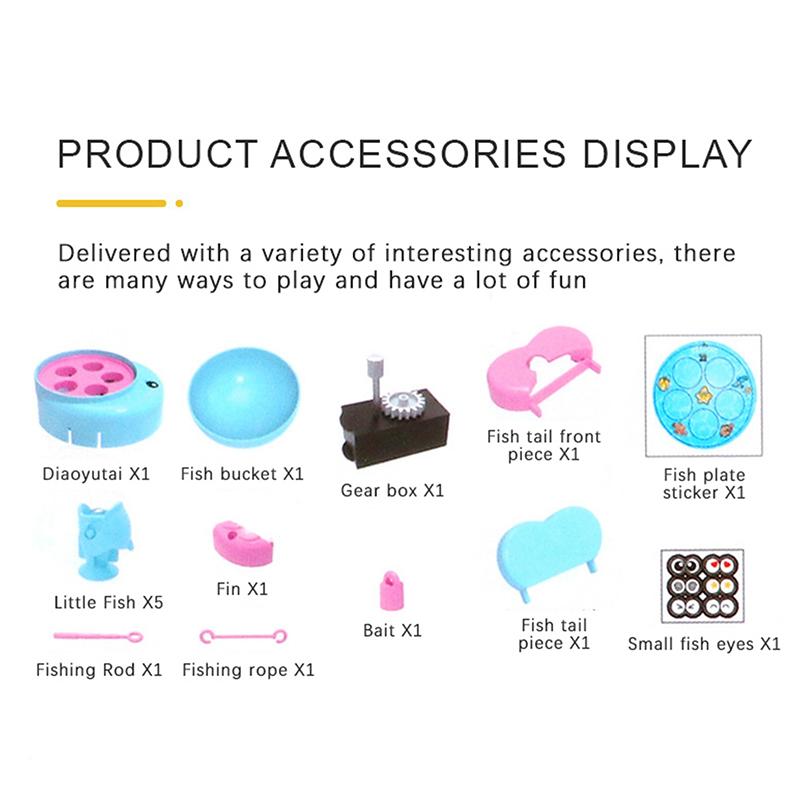 Mini Magnetic Rotating Fishing Toy With Cute Cartoon Design And Gachapon Function Perfect For Kids Family Play Gifts