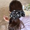 Laege Bow Hair Band for Girls Women Scrunchies Accessoires Rubber Elastic Flowers Fascinators Elegant Headdress Vintage New