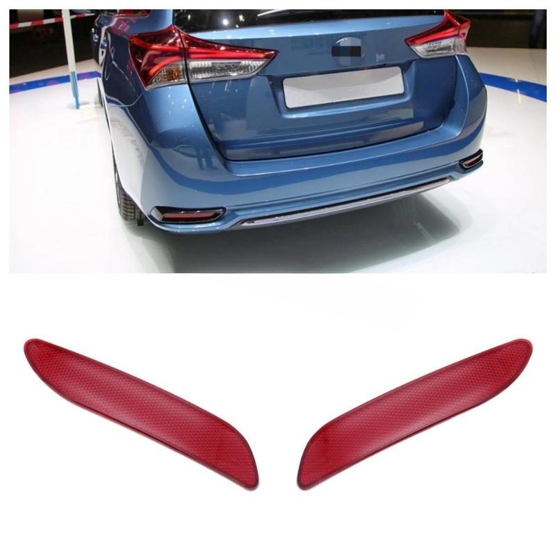 1 пара Красный светоотражатель заднего бампера автомобиля для Toyota Auris 2015- 81910-02260 Внешние аксессуары для автомобиля