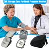 Hard Carrying Case Large Capacity Zipper Closure Shock-Proof Blood Pressure Monitor Portable Storage Organizer Bag with Handle
