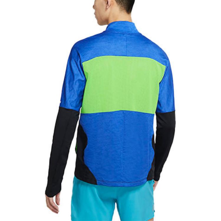 Nike Футболки Мужские Синие Стойка Умеренный Прямой Крой DA0224-480