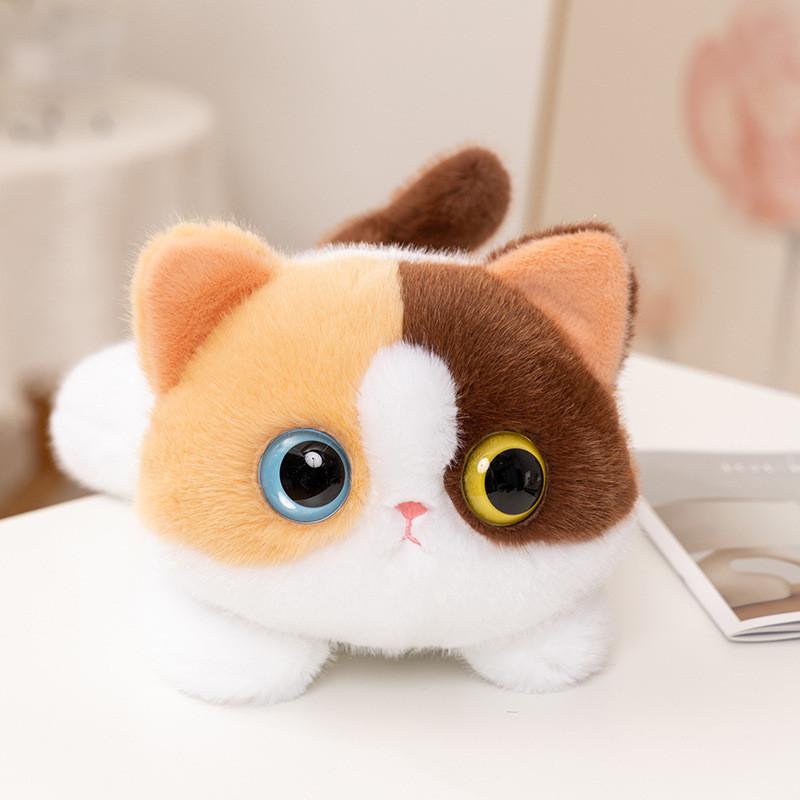 Siamese Cat Stuffed Animal Plush Toy With Ultra Soft Short Pile For Kids Room