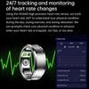 2024 Smart Ring Military Grade Titanium Steel Shell Health Heart Rate Monitor IP68 3ATM Waterproof Multi-sport Modes Ring Smart