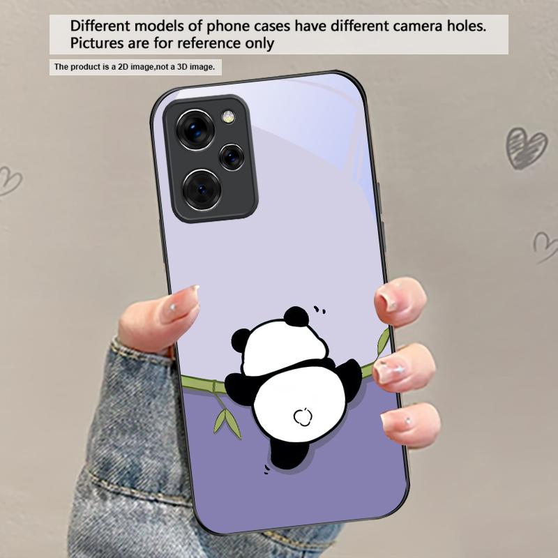 Милый и очаровательный панда Для Redmi Poco M7 M6 M5 M5s M4 M3 Pro X7 X6 X5 X4 X3 GT 5G F7 F6 F5 F4 F3 C65 C75 C61 Стеклянный чехол для телефона