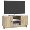 TV Stand 102 x 34.5 x 50 cm Sonoma Oak Effect Particleboard