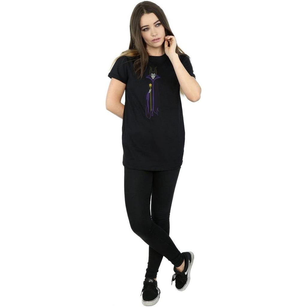 Sleeping Beauty Womens/Ladies Classic Maleficent Cotton Boyfriend T-Shirt