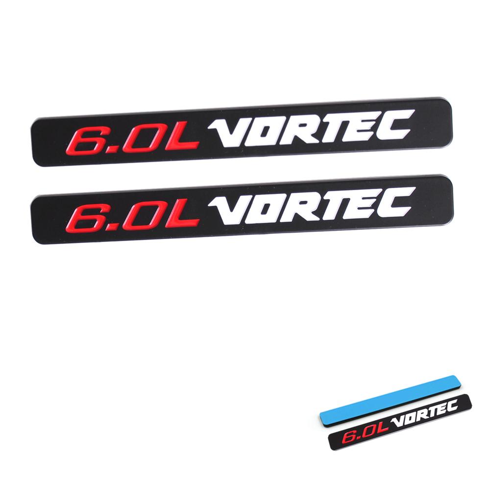 2 шт. Красный/Черный Хром/Черный Черный Красный Белый VORTEC 5.3L/6.0L Шильдик Значок для Yukon Tahoe Sierra Silverado 1500 2500 3500 4500HD