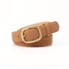 Retro Women's Bronze Pin Buckle Belt - Korean Style, Trendy All-Match Jeans Accessory