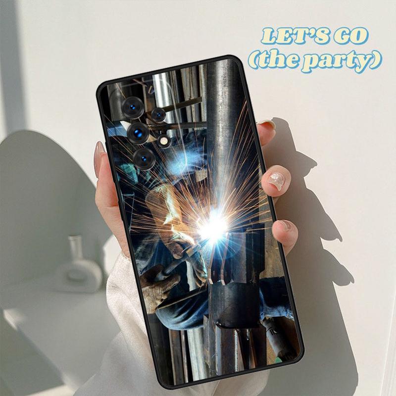 Сварщик Сварка Металлообработчик Пайка чехол Для Samsung Galaxy A42 A31 A40 A51 A71 A32 A80 A91 A52 A72 A20e A50 A70 A11 A12