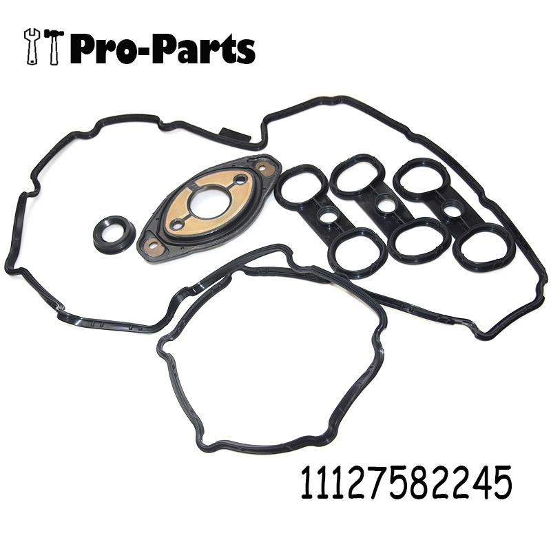 11127582245 New Valve Cover Gasket Kit for BMW N52 E60 E82 E88 E90 E91 E92 E93 X3 X5 Z4 3.0L 11127552280 11127559699
