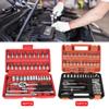 Car Repair Tools Car Disassembly Tool Ratchet Torque Socket Wrench Bar 1/4Inch Drive Socket Set 46Pcs 53Pcs Torx Bit Socket Set Removal Tools