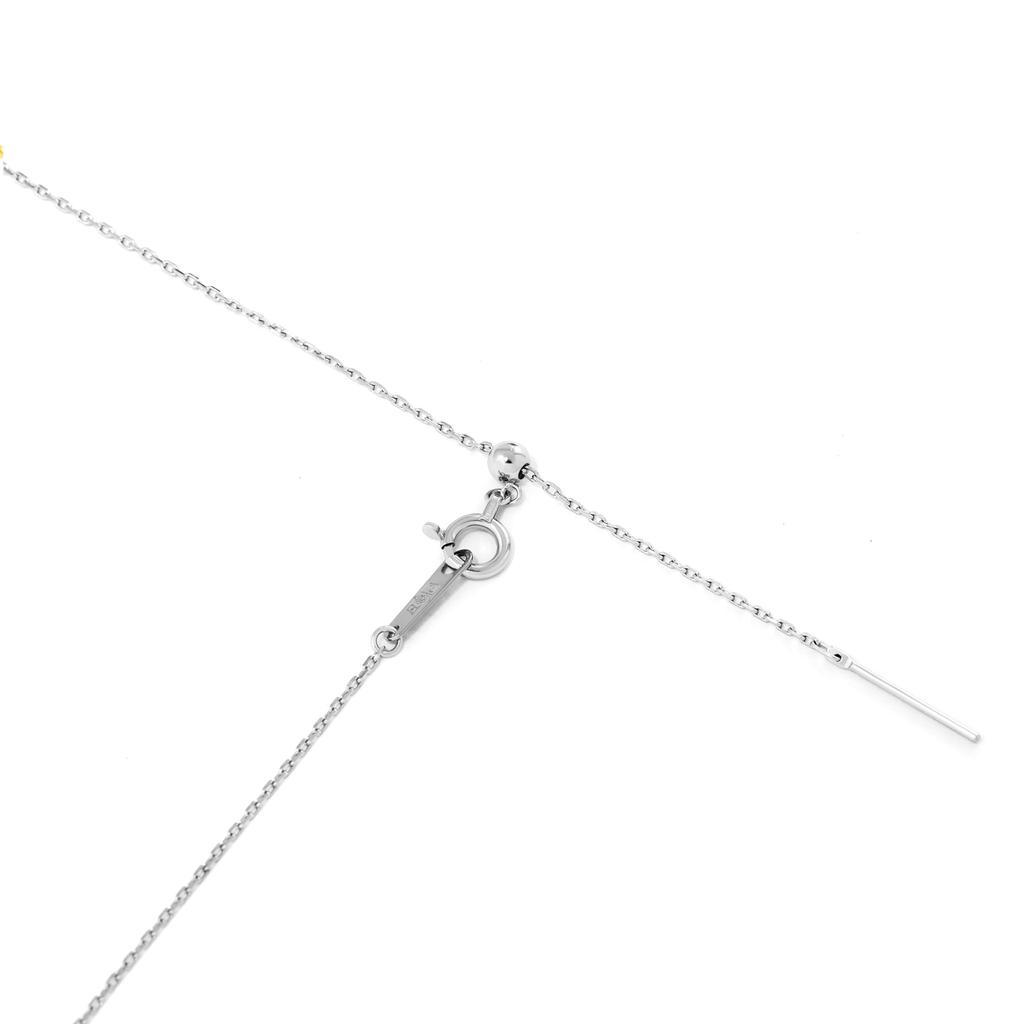 Сертифицированный ожерелье Pt850 Cut Azuki шириной 45 см с застежкой-булавкой из платины, сделано в Японии [Сказочный стеклобой] 0,9 мм приблизительно. 1.7g