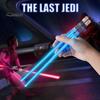 1 Pair LED Lightsaber Chopsticks Glowing Luminous Chopsticks for Sushi Noodles Glow In The Dark Chopsticks Light Up Party Supplies